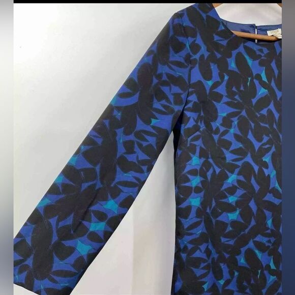 J. Crew Floral Mod Shift shirt Dress Size 4P Petite - Picture 5 of 8